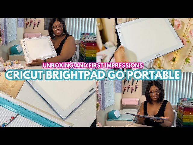 Cricut BrightPad Go Unboxing and First Impressions! Weeding